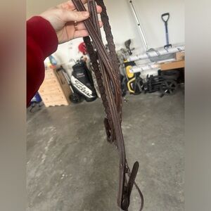 fancy stitched dover saddlery reins!